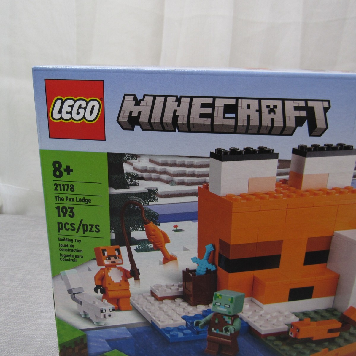 LEGO Minecraft Set The Fox Lodge 2117 New In Box 2022 193 pcs