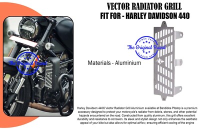 VECTOR ''RADIATOR GRILL ALUMINIUM FIT FOR HARLEY DAVIDSON 440X''