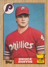 Bruce Ruffin RC 1987 Topps #499 Rookie Gold Cup Philadelphia Phillies Card