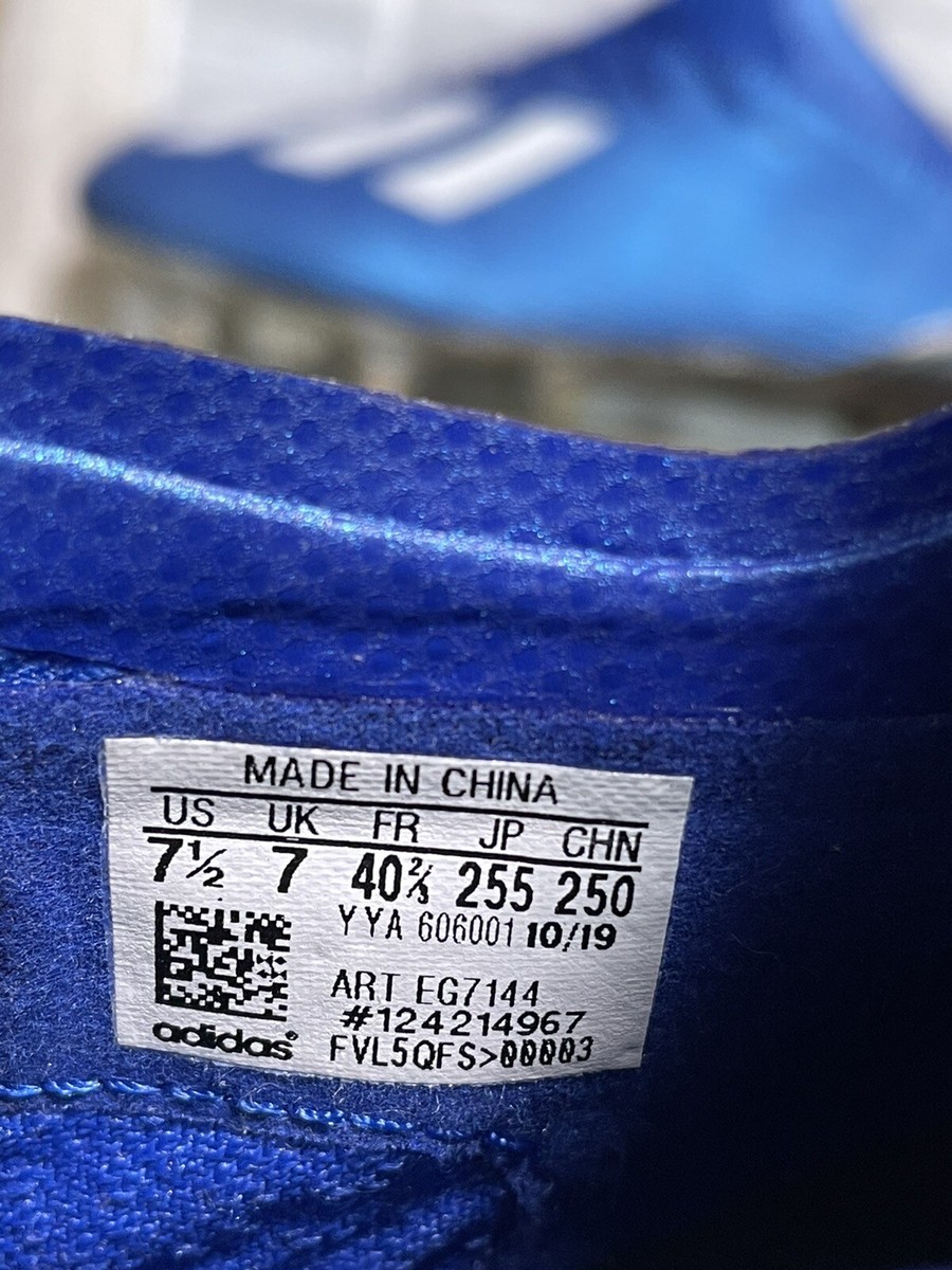 Adidas X 19.1 SG EG7126 Royal Blue Men's Soccer Cleats Size Adidas X 19.1 SG EG7126 Royal Blue Men's Soccer Cleats Size