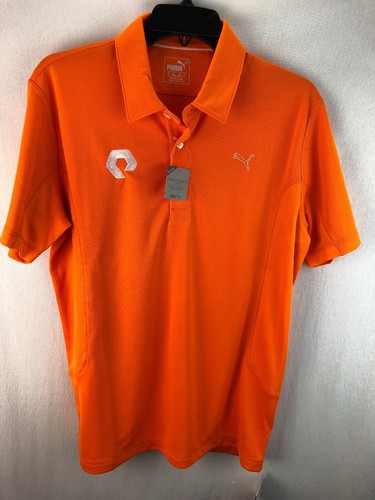 puma golf shirts orange