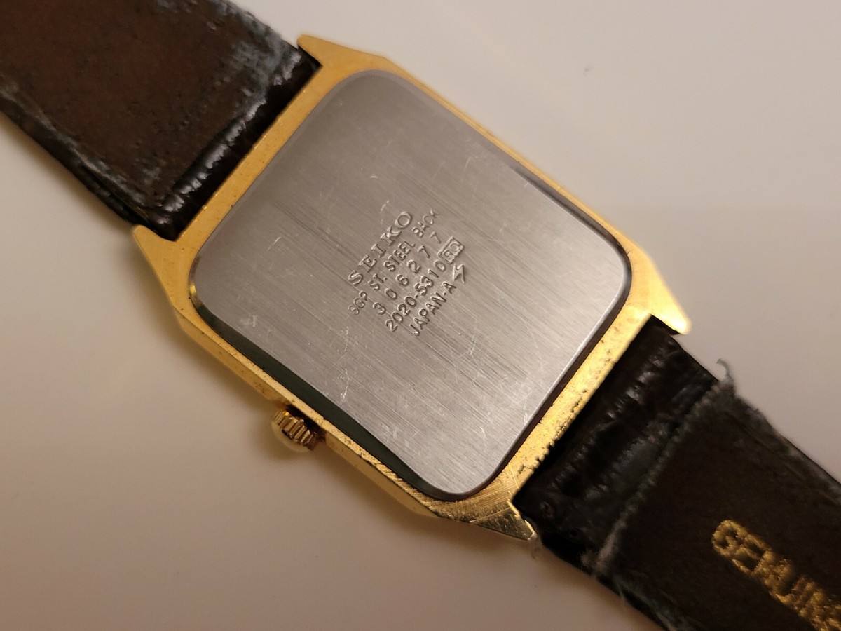 SEIKO Japan Quartz 2020-5310 Unisex Wristwatch Gold Plated | eBay