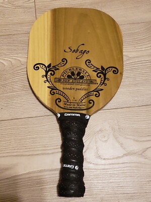Pickleball Paddle Wooden Sebago New England Made In Maine USA Rare 11oz