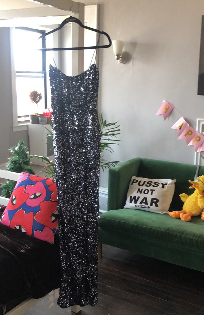 nookie navy sequin dress Nookie Dante Maxi Dress in Sapphire