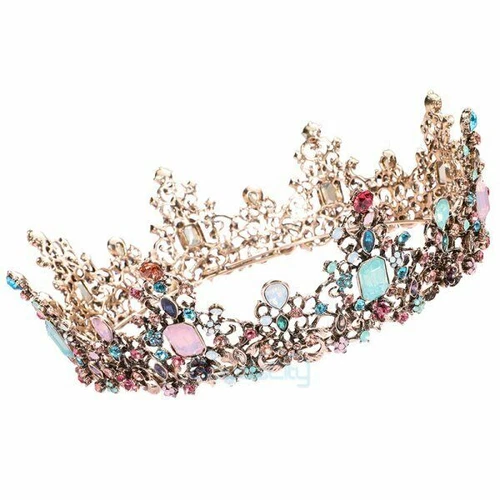 Coronas Tiaras Cristal Perla Novia Boda Corona para Mujer Princesa Tiara - Imagen 42 de 76