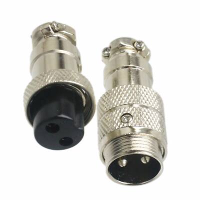 Power supply signal aviation plug M16 GX16 2Pin M/F Connector fr extension cable