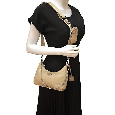 PRADA Re-Edition 2005 Re-Nylon Shoulder Bag Beige | eBay PRADA Re-Edition 2005 Re-Nylon Shoulder Bag Beige | eBay