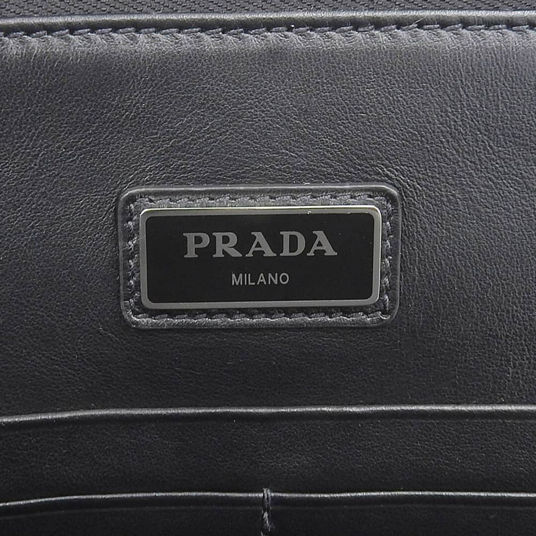 Prada Logo Second 2Vn003 Clutch Saffiano Leather Black | eBay Prada Logo Second 2Vn003 Clutch Saffiano Leather Black | eBay