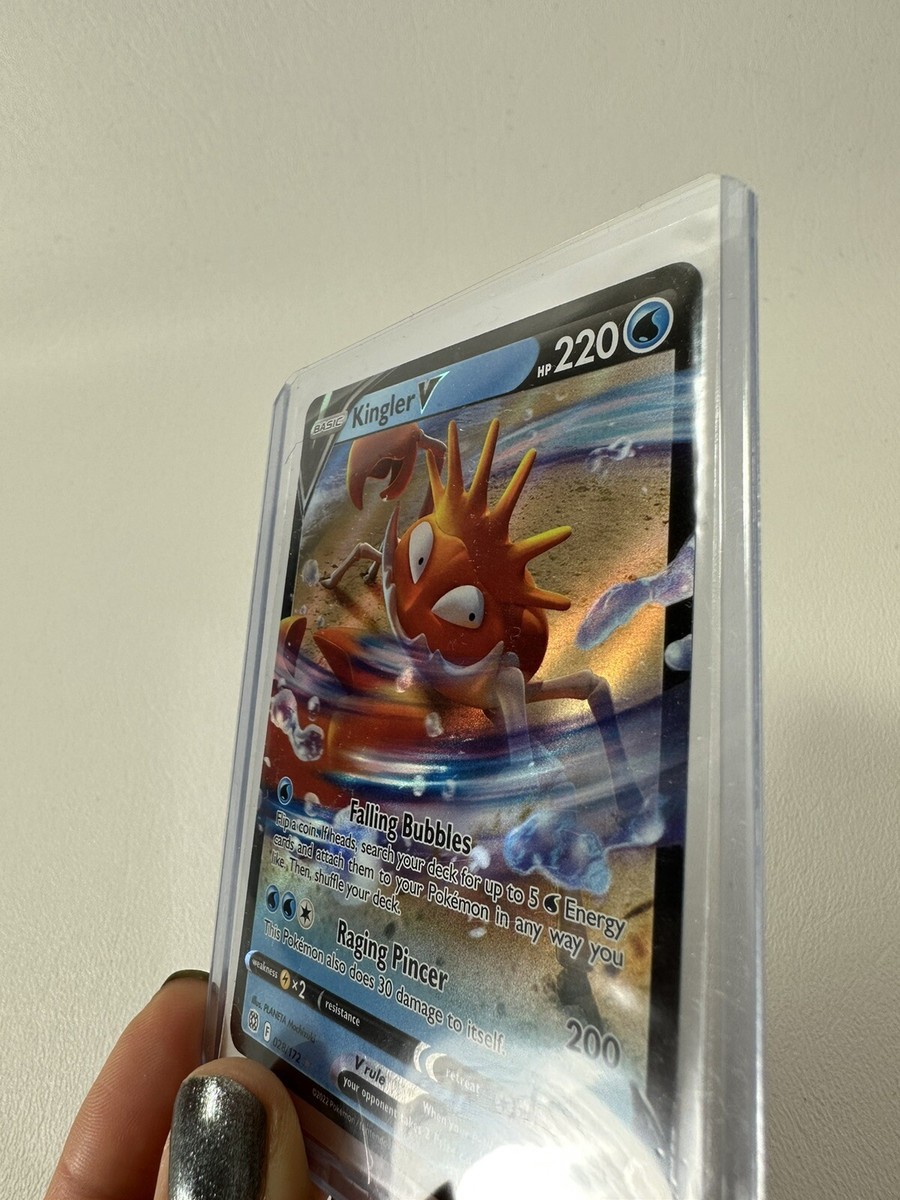 kingler v pokemon card value Amazon.com: Kingler V & Vmax 029/172 Brilliant Stars main image 1