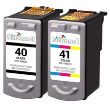 2PK for Canon 1-Black & 1-Color PG-40 CL-41 PIXMA MX300 MX310