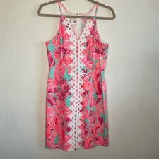 NWOT Lilly Pulitzer Womens Blue Love Birds Whimsy Mini Pearl Shift Dress Size 2