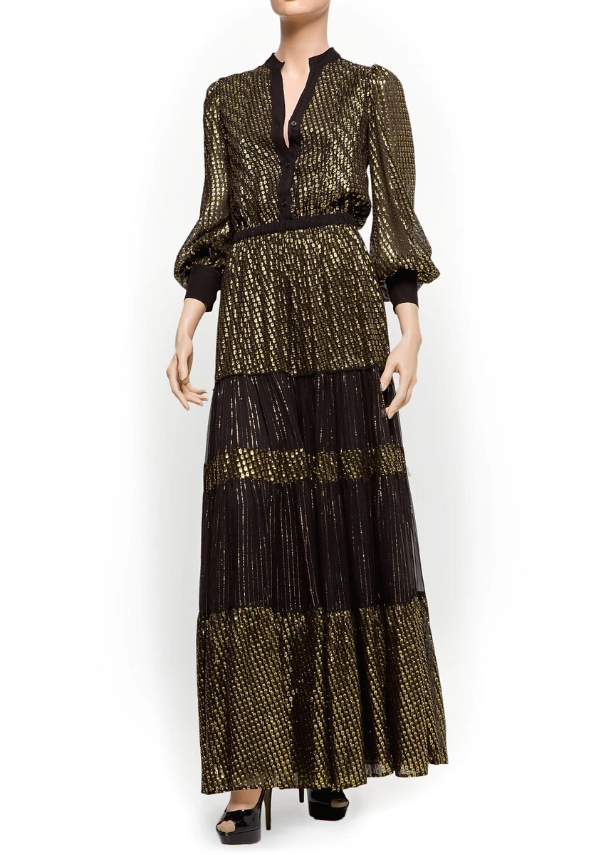MANGO SILK MAXI DRESS SCARLETT JOHANSSON S 4 US BNWT SALE