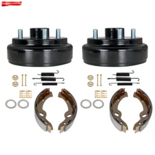 Fit For EZGO TXT Golf Carts 1996+ Rear Brake hub Drums Brake Shoe Spring Kit