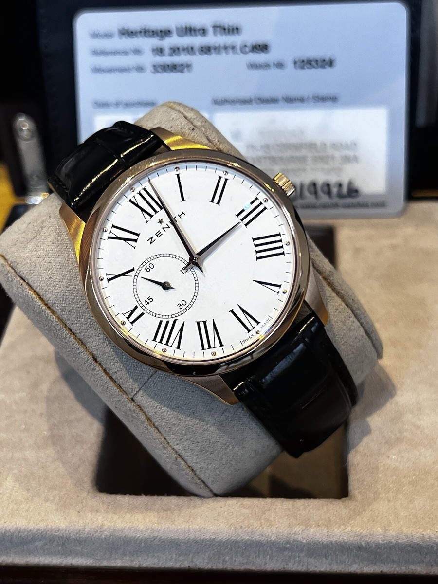 Zenith Elite Ultra Thin 18Ct Rose Gold Serviced 2023