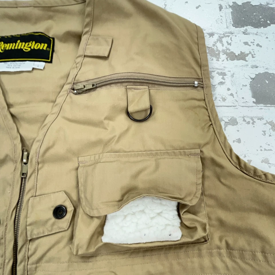Remington Shooting Vest Men Large Tan Tactical Hunting Fly Fishing Khaki Safari - Image 3 of 4