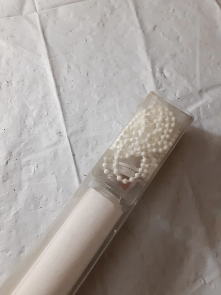 Persiana enrollable IKEA isdans nueva sin abrir blanca 63" x 32" 100% algodón hecha en Francia Foto 4 de 4