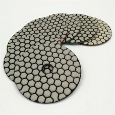 7pcs 4'' #200 Diamond Dry polishing pad Sanding Disc for Granite Marble Tile