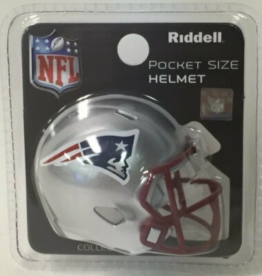 NEW ENGLAND PATRIOTS RIDDELL SPEED POCKET PRO MINI HELMET NEW IN ...