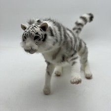Realistic Fully Posable Siberian Tiger White Tiger Stuffed Animal Plush 17