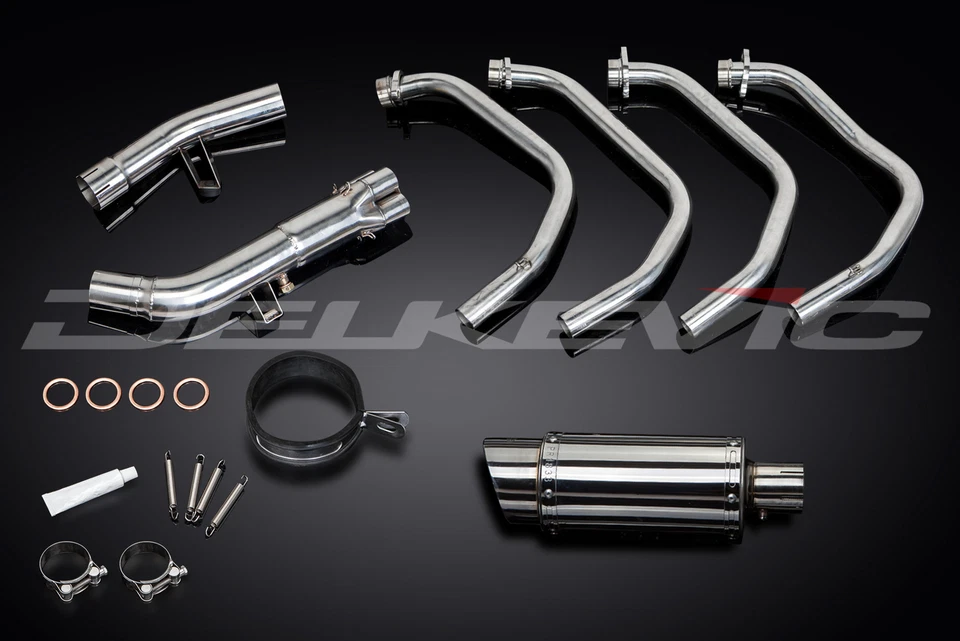 Silenciador redondo de acero inoxidable Suzuki GSX650 Katana 650 07-16 escape completo 4-1 8" Foto 4 de 4