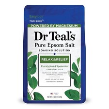 Dr Teal's Eucalyptus Spearmint Epsom Salt Soak 3 lbs Relax Relief Magensium Oils