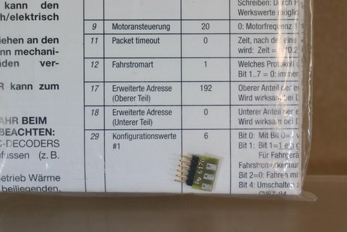 Fleischmann 69685401 N Spur DCC DIGITAL 6 PIN LOK DECODER MODUL od - Bild 2 von 3