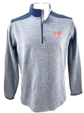 NEW Auburn AU Tigers Under Armour Infrared Navy 1/4 Zip Pullover shirt Men's L