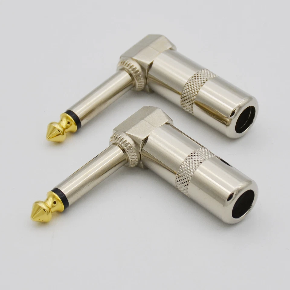 2,3ft 1/4 to 6.35 mm TS right angle audio sound speaker wire SPEAKON DJ cable - Image 3 of 4