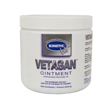 Vetasan Ointment 16oz size for Horses Dogs Cats by Kinetic Vet Chlorhexidine