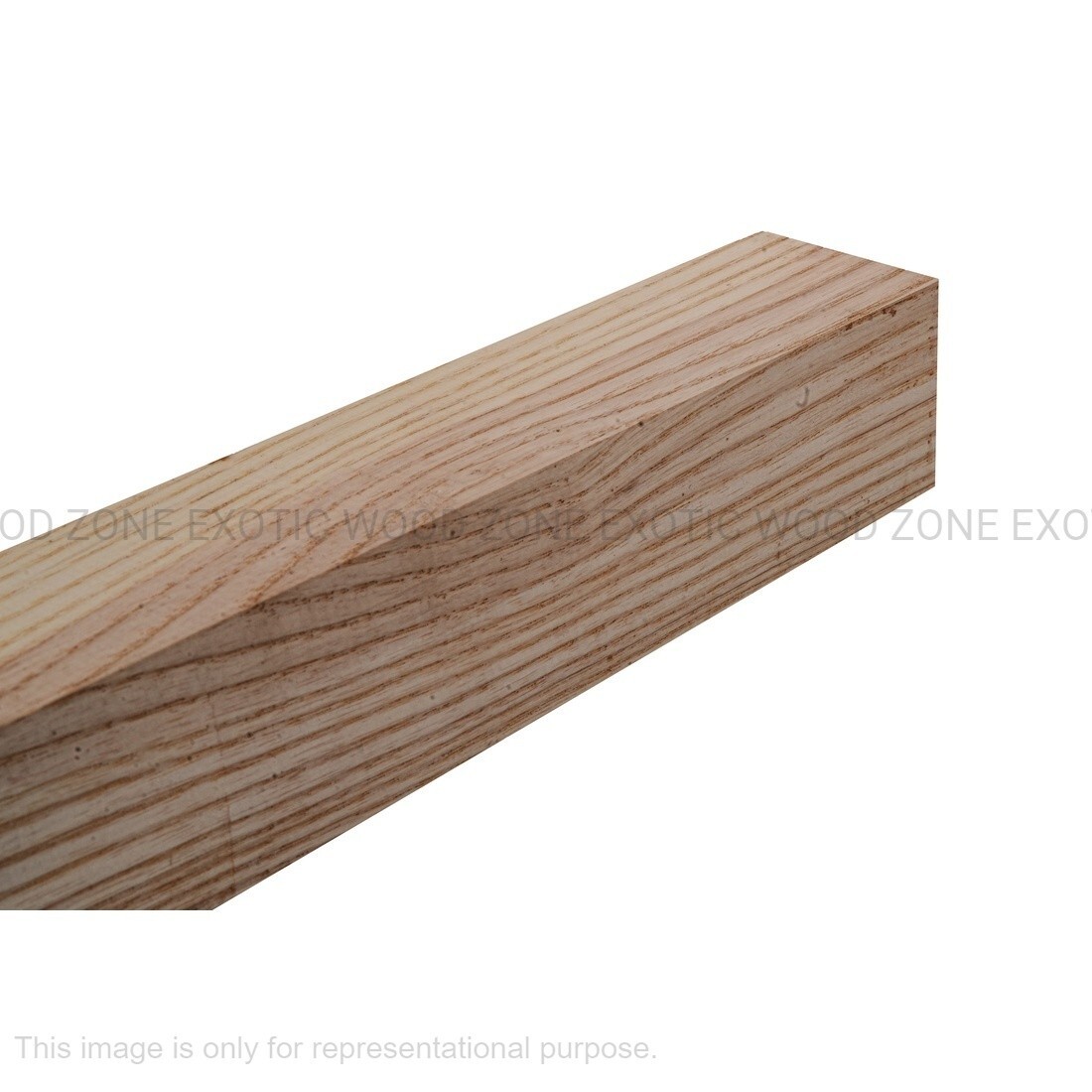4 Pack Set, White Ash Turning Wood Lumber Board Square Block