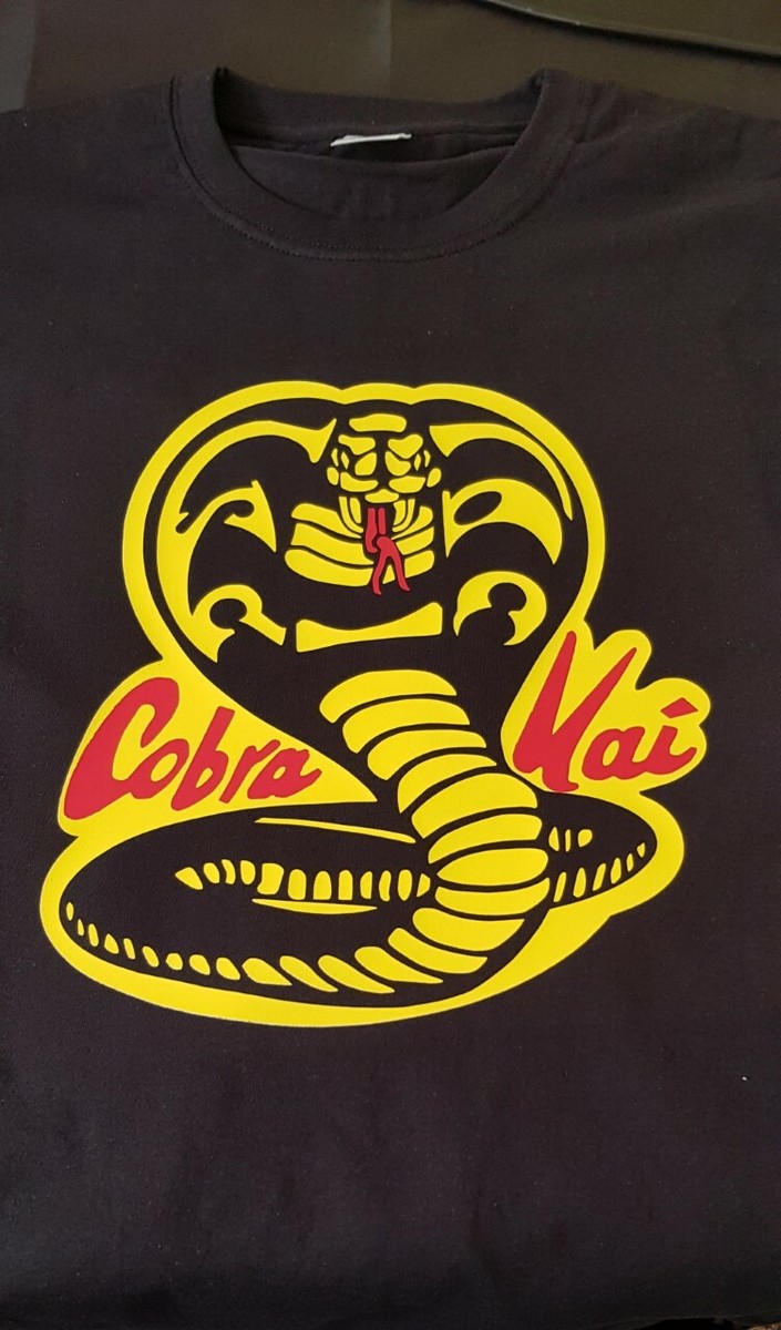 Cobra Kai T-SHIRT Karate Kid Snake Kobra No Mercy Retro 80s