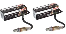 2PC FOR BMW O2 Oxygen Sensor FRONT/UPSTREAM Genuine Bosch w/OEM Plug E46/M54 02