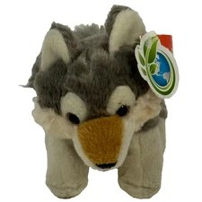 Wild Republic EcoKins Wolf Pup Plush 8" Stuffed Animal Eco Friendly NWT 2019