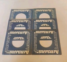 45 RPM 7" RECORD SLEEVES CO. SLEEVE 6 PACK SEE PHOTOS Mercury Records SLV356 