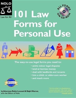 101 Law Forms for Personal Use - Book with CD-Rom (5th Edition), Leonard, Robin,