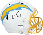 Quentin Johnston Los Angeles Chargers Autographed Riddell Speed Replica Helmet