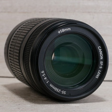 Canon EF-S 55-250mm F/4-5.6 IS Telephoto Zoom Lens *TESTED* See Descr.