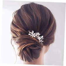 Pearl Hair Accessories Bridal Hair Clip for Wedding Decorative Hair 1 Silver