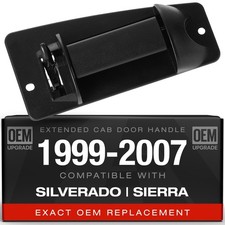 Rear Right Extended Cab Door Handle for 99-07 Chevy Silverado GMC Sierra Black
