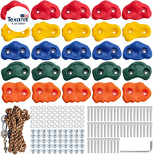 Rock Climbing Holds, Rock Climbing Wall for Kids Rock Wall Climbing Kit for Indo