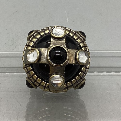 Vintage Goth Queen Crown Rock + Candy Cosplay Ring - Size 10