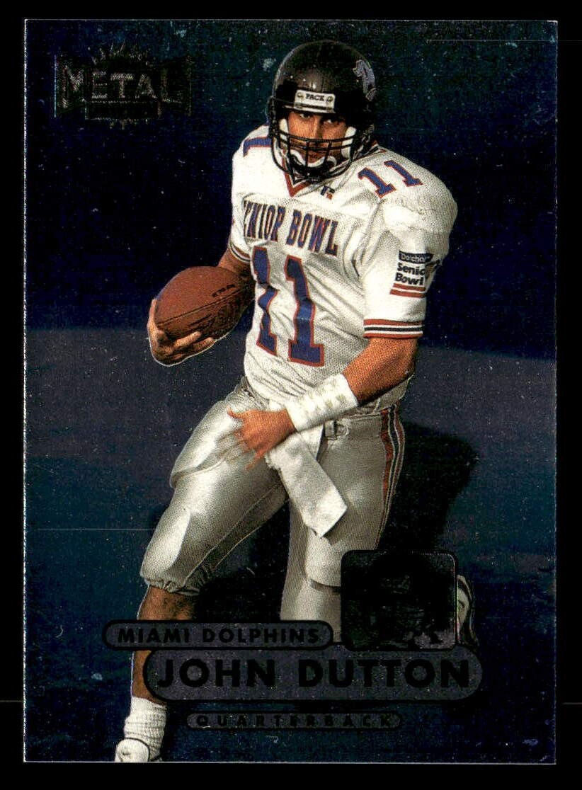 John Dutton 1998 Metal Universe Rookie Card #183 Miami Dolphins Nevada