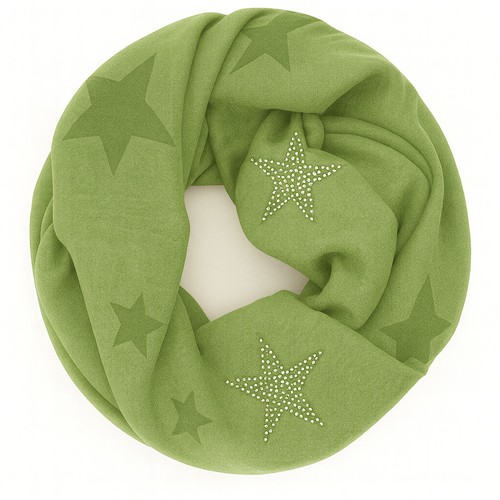 Glamexx24 Damenschal Rund Schlauschal Loopschal Schal glitzer Sterne Muster - Bild 16 von 33