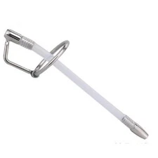 Male Silicone Urethral Sounds Dilator Plug with two size rings