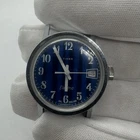Vintage 1970s Timex Electric Blue Racing Stripe Dial, (Untested)