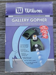 Wilson Gallery Gopher Animated Putting Cup with Automatic Ball Return Never Used