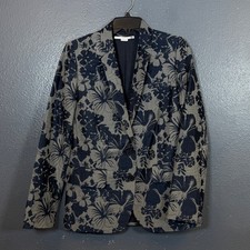 Stella McCartney EU38 women s blue floral blazer 2 dots suit jacket