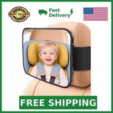 Car Mirror for Baby, Baby Car Mirror for Rear Facing Carseat Shatterproof E...