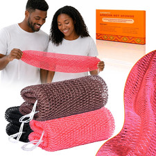 Esponja Africana Exfoliante de Red Paquete de 3 Piezas para Espalda y Ducha Bano