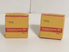 Lot of 2 Kodak Kodachrome 40 Color Movie Film Type A Super 8 Expired 1981 NOS